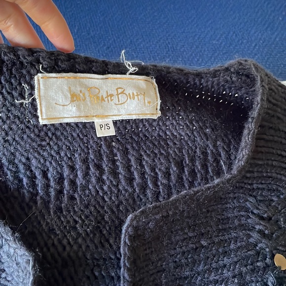 Jens pirate bootie fringe coat/cardigan in black - Picture 3 of 15